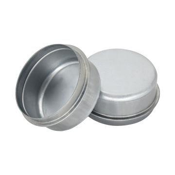 (2 Pcs) 2.44 Inch Dust Cap Trailer Axle Wheel Hub and Bearing Grease Cover for Boat Trailer 6k 7k Axles Zinc Coated