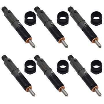 6 PCS Fuel Injector J919322 Case International Harvester IH  Excavator 1088 688 688BCK 688C 9010 9010B 9020 9020B 9030 9030B Wheel Loader 621B 650G Landscaper Loader 570LXT Backhoe Loader 580L 580SK 580SL Cummins Engine 4BT 6BT 3.9 5.9
