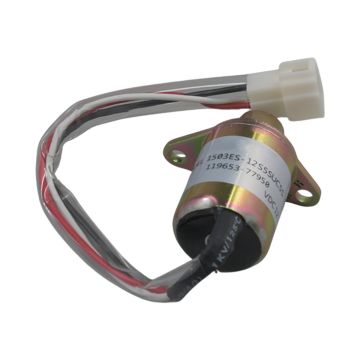 Solenoid Valve 12V Fuel Shut Off for Yanmar Kubota John Deere 119653-7795 119285-77950 1503ES-12S5SUC5S SA-4562T