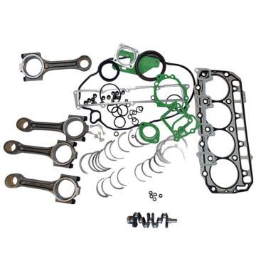 STD Crankshaft + Full Gasket Set + Connecting Rod + Main & Con Rod Bearing Set + Thrust Washers For Yanmar 