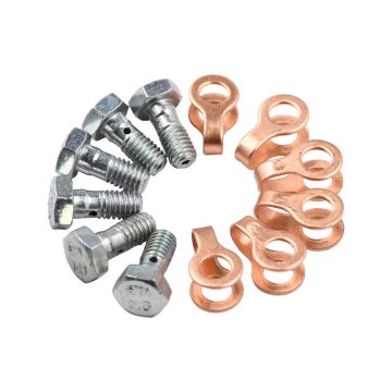 6Sets Fuel Return Line Banjo Bolt with Seal 3905307 For Cummins