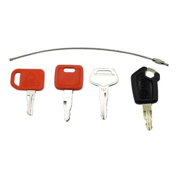 Heavy Equipment Ignition Key Set 4 Keys AT194969 For Komatsu 