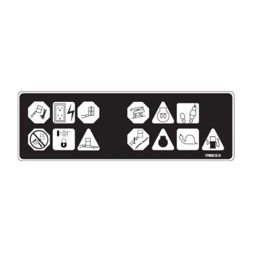 Warning Light Display Decal Plate 1705212 For JLG