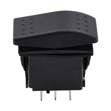 VLD1S00B-AZC00-000 20A 12VDC Momentary Rocker Switch 6 Pin (ON)-Off-(ON) Non-Illuminated 3 Positions DIY Control