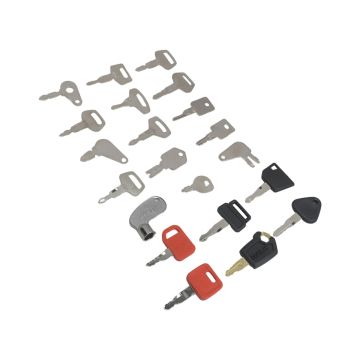 21PCS Heavy Equipment Ignition Key Set AT195302 For John Deere