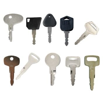 11PC Ignition Keys For JCB