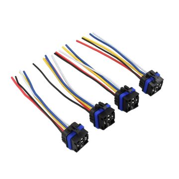 4Pcs Relay Connector 5 Wires 30CM H84709001 For Hella