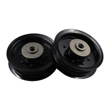 2PCS Flat Idler Pulley 532196104 532197380 for Husqvarna, 196104 197380 Idler Pulley for Craftsman AYP Poulan, Lawn Tractor 48 54 Deck YTH24K48 GTH2454T TS342 TS343 TS348 YTS4500