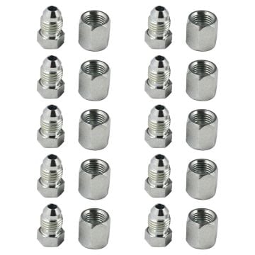 10PCS JIC-04 Cap and Plug Set 1/4" 0304-C-04 2408-04 for 7/16-20 Thread