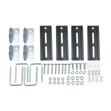 8" Galvanized Swivel Top Bunk Bracket Kit with Hardware for  3x3", 2x3", 1.5x3" Boat Trailer Crossbeam, Boat Trailer Bunk Bracket Kit (4PCS)