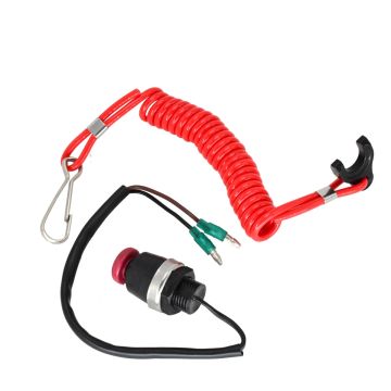 Boat Lanyard Kill Urgent Stop Switch Safety Tether Lanyard Cord Kit For Tohatsu