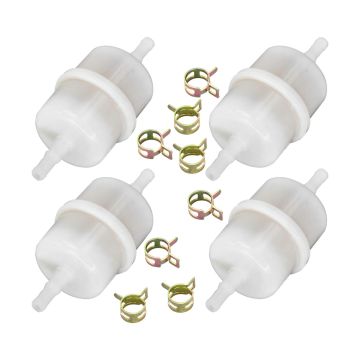 4PCS Fuel Filter 2405013-S 1/4" ID 15 Micron For Kohler