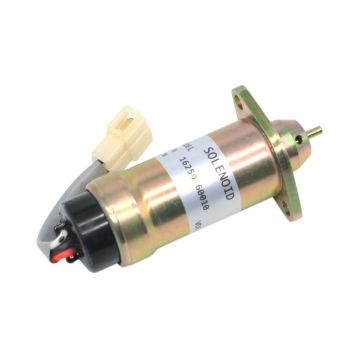 Fuel Shut Off Solenoid 16259-60010 MV1-48 Kubota Engine D1105 V1505 Hitachi Timberwolf TW150DHB TW150VTR TW190 TW-S426TDHB