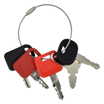 Heavy Equipment Ignition Keys Set 5Pcs for Bobcat for Komatsu for Hitachi for Caterpillar for Case for John Deere