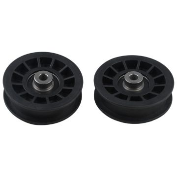 2PCS 539110311 Flat Idler Pulley 3/8" ID 3-1/2" OD for Husqvarna