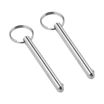 Diameter 3/8"(9.5mm), Usable Length 3"(76mm), 2 Pack Long Quick Release Pin, Overall Length 3.6"(92mm) for Bimini