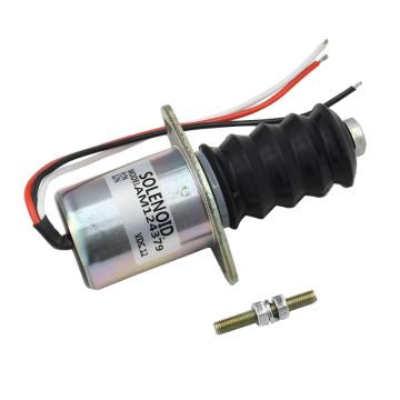 12V Fuel Shut Off Solenoid AM124380 AM124379 for John Deere