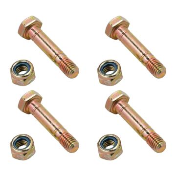 4pcs Shear Pin Bolts Nuts 52100100 AM136890 for Ariens