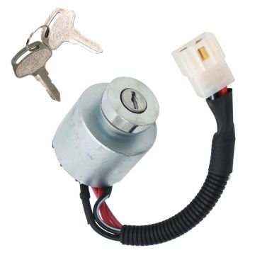 Ignition Switch With 2 Keys 66101-55200 Kubota Mower ZD18F ZD21F ZD25F ZD28F Tractor BX22D BX23D BX1500D BX1800D BX1830D BX2200D BX2230D G1700 G18 G1800 G18HD G1900 G2000 G2160 G21HD GT1050 GT850 TG1860AU TG1860G G21LD G2460G GT750