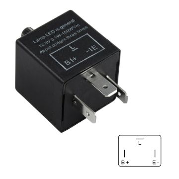 12V LED Flasher Relay Universal CF-13 JL-02 For Cars