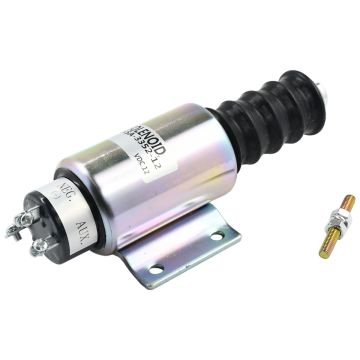 Diesel Cut-Off Solenoid with 3 Terminals 12V 2001ES-12E2U1B2 For Woodward