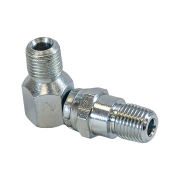 1/4 Inch 90° Hydraulic Hose Swivel Elbow Fitting 1304055 For Meyer