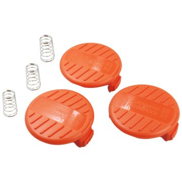 3 Pcs Spool Covers And Springs 385022-03 For Black & Decker
