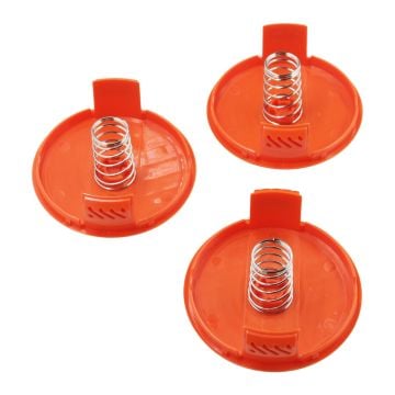 3 Pcs Spool Covers And Springs 385022-03 For Black & Decker