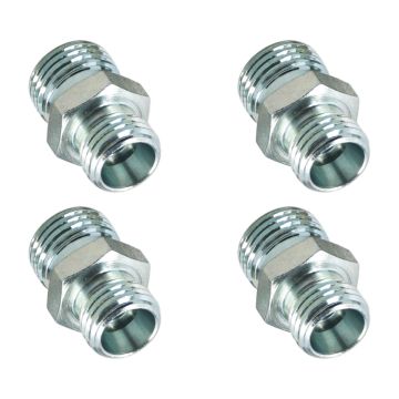 4 Pcs Carbon Steel Fittings Adapters 115757