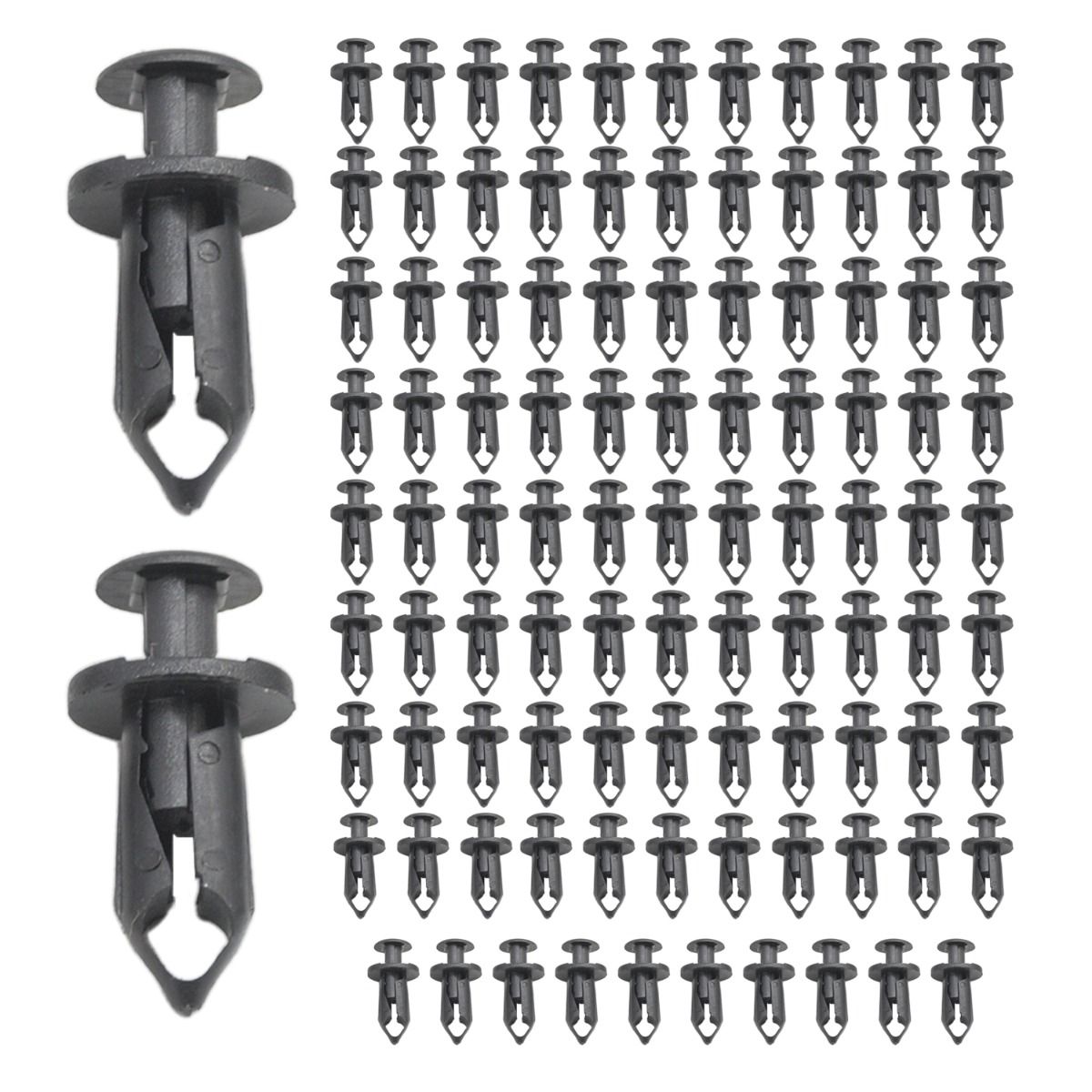 100PCS Fender Clips/Body Rivets 7661855 Kawasaki Honda Suzuki KingQuad