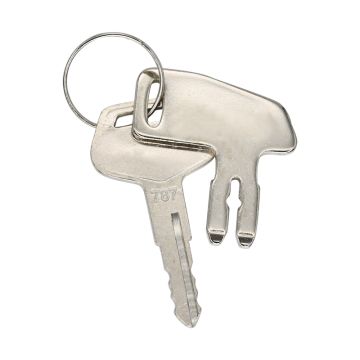 2Pcs Heavy Equipment Key 787 for Komatsu