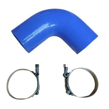 90° Elbow Hose Silicone Rubber Hose with Clamps F04-6006 For Paccar