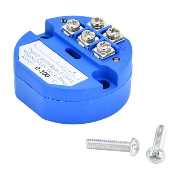 Temperature Transmitter Sensor PT100 0℃ to 100℃ OUT 4-20mA Power 24VDC