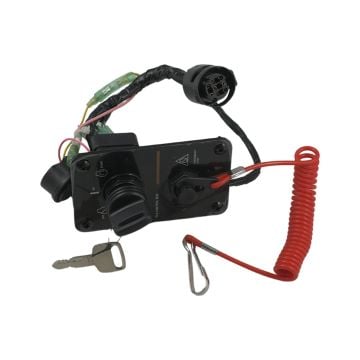 Outboard Single Engine Key Switch Assembly Panel 12V 704-82570-10 For Yamaha