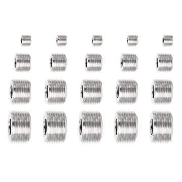 20PCS Pipe Plug Fitting Set 1/8 inch NPT 1/4 inch NPT 3/8 inch NPT 1/2 inch NPT