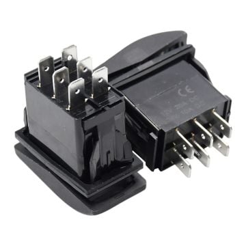 2 PCS VLD1S00B-AZC00-000 Rocker Switches (ON)-Off-(ON) 20A 12VDC Sealed Non-Illuminated 6 Connections 2 PCS VLD1S00B-AZC00-000 Rocker Switches (ON)-Off-(ON) 20A 12VDC Sealed Non-Illuminated 6 Connections