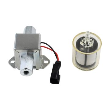 Fuel Pump with Filter 12V 4165886 4165884 For Caterpillar