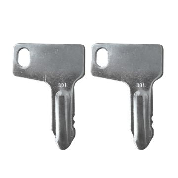 2Pcs Ignition Keys 933110-00301 For Yanmar