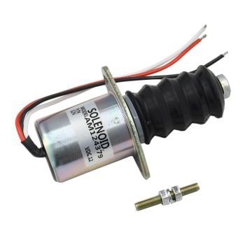 12V Fuel Shut Off Solenoid AM124380 AM124379 for John Deere