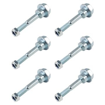 6 Pcs 2-Stage Shear Bolts and Nuts Set 580790401 588077501 585511801