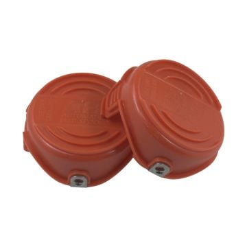 2 Pcs Trimmer Spool Cap Covers 90583594 For Black And Decker