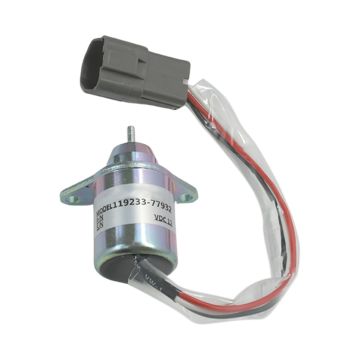 12V Fuel Stop Solenoid Y119233-77932 For Takeuchi