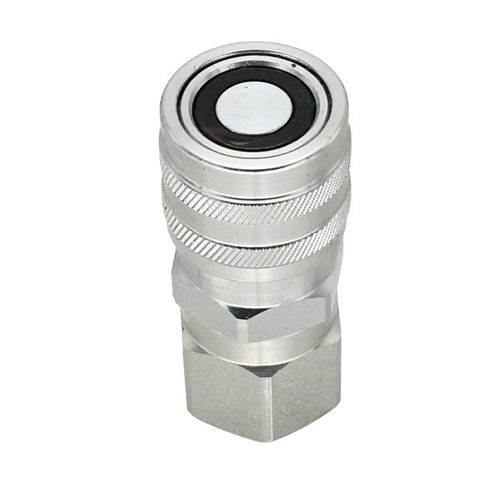 Female Hydraulic Quick Coupler Flat Face 1/2 3625 PSI FEM-501-10FO-NL for Bobcat for Case for New Holland for Volvo for Caterpillar main product photo
