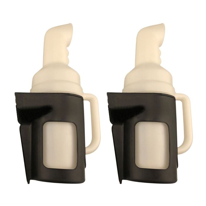 (2) Golf Cart Sand Bottle with Grip Handle & Rattle Proof Holder for EZGO Club Car main product photo