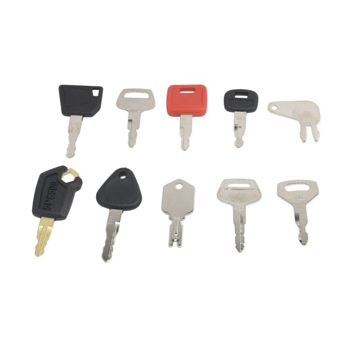 10Pcs Excavator Key Heavy Construction Equipment for Caterpillar for Komatsu for John Deere for Kubota main product photo