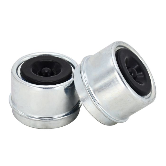 2pcs 1.98" Inch Dust Cap with Rubber Plugs For Trailer Axle Wheel Hubs main product photo
