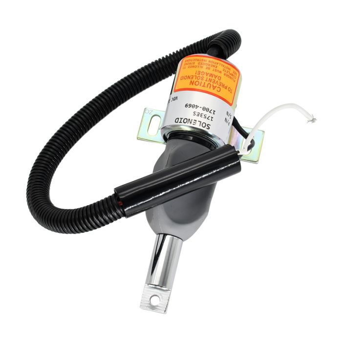 17004061 Fuel Cut Down Solenoid for Takeuchi Skid Steer Loader for Ingersoll Rand Mobile Air Compressor 12V main product photo