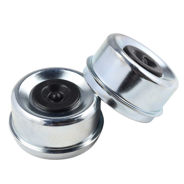 2.72" Trailer Axle Wheel Hub and Bearing Dust Cap with Rubber Plug main product photo