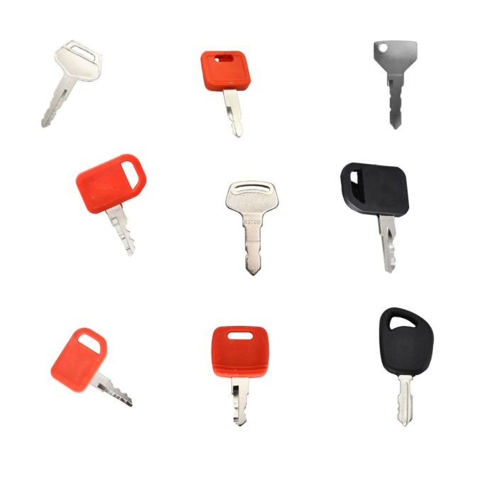 9Pcs Ignition Key Set AT195302 For John Deere main product photo