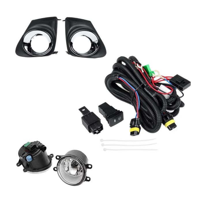 Front Bumper Fog Light Lamp with Bulb Switch Kit LIHD001020 For Toyota main product photo